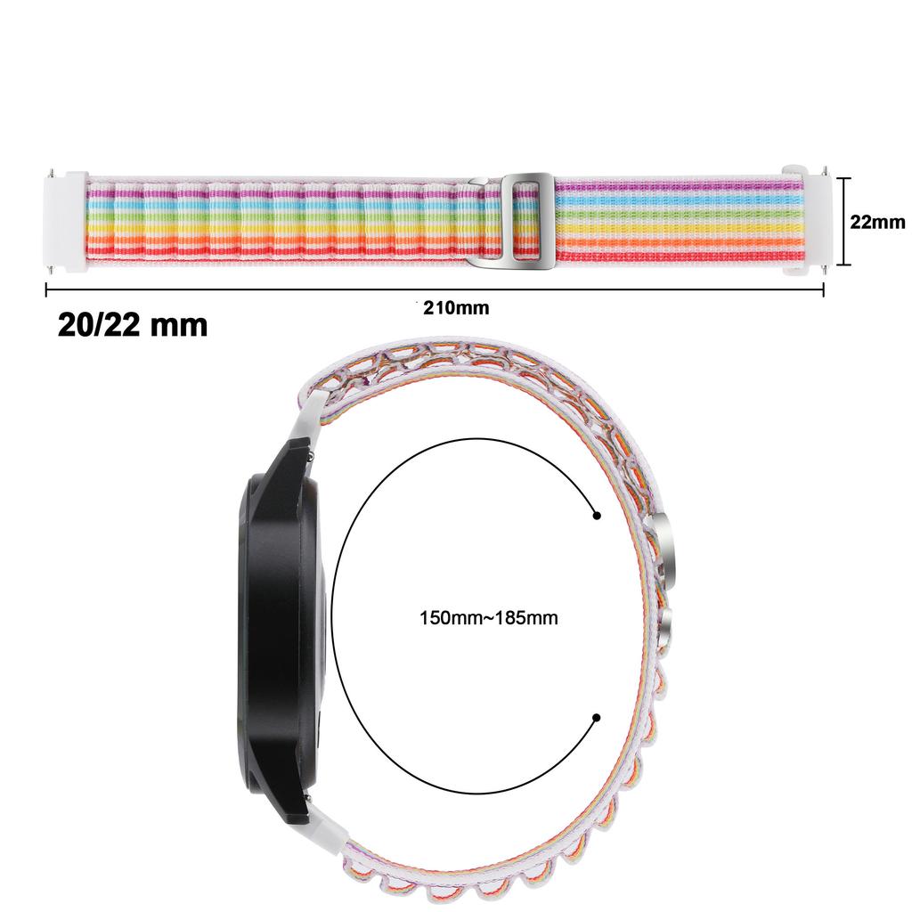 20 мм 22 мм ремешок для Samsung Galaxy watch 7/6/4/5/Pro/classic/3/active 2/Gear S3 Альпийский петлевой браслет ремешок HUAWEI GT 2 4 3 Ремешок