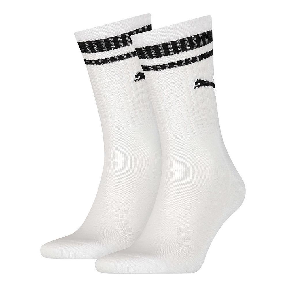 Puma Unisex Adult Heritage Stripe Crew Socks (Pack of 2)