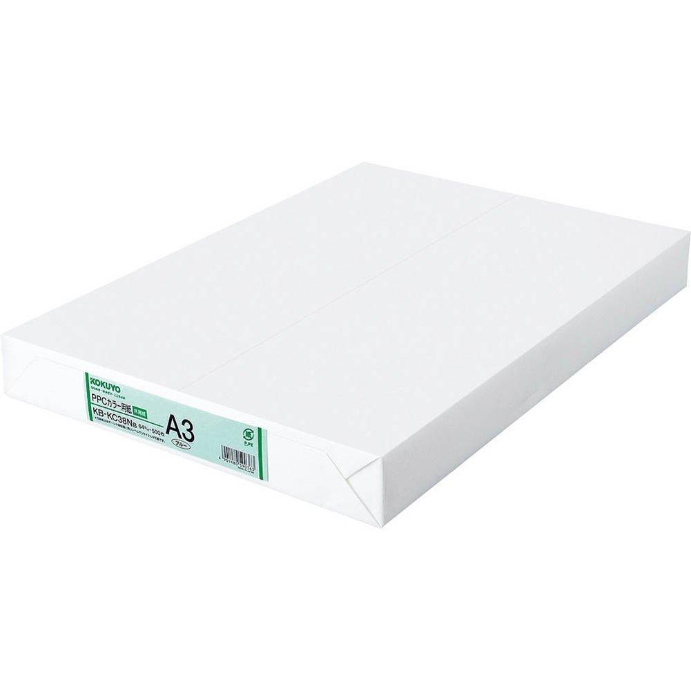 KOKUYO PPC Color Multipurpose 500 Paper, Paper, A3, sheets, Blue, KB-KC38NB