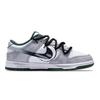Nike Кроссовки Dunk PU Покрытие Нескользящая и износостойкая подошва Низкие Скейтбордические Обувь Унисекс Черный Серый Белый DD1391-101(Команда28-)