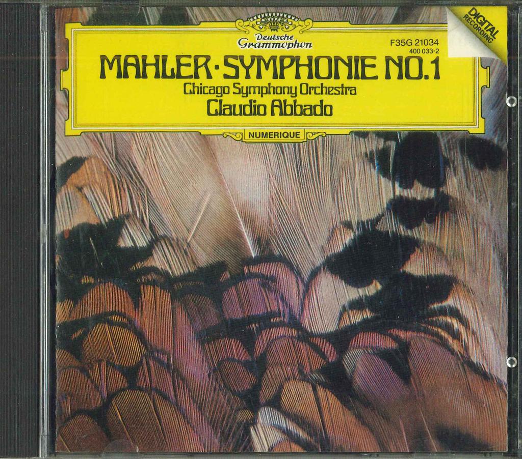 CD ABBADO, ЧИКАГСКИЙ СИМФОНИЧЕСКИЙ ОРКЕСТР - Малер, Симфония №1 F35G21034 POLYDOR 1982 Япония Классика Б/У