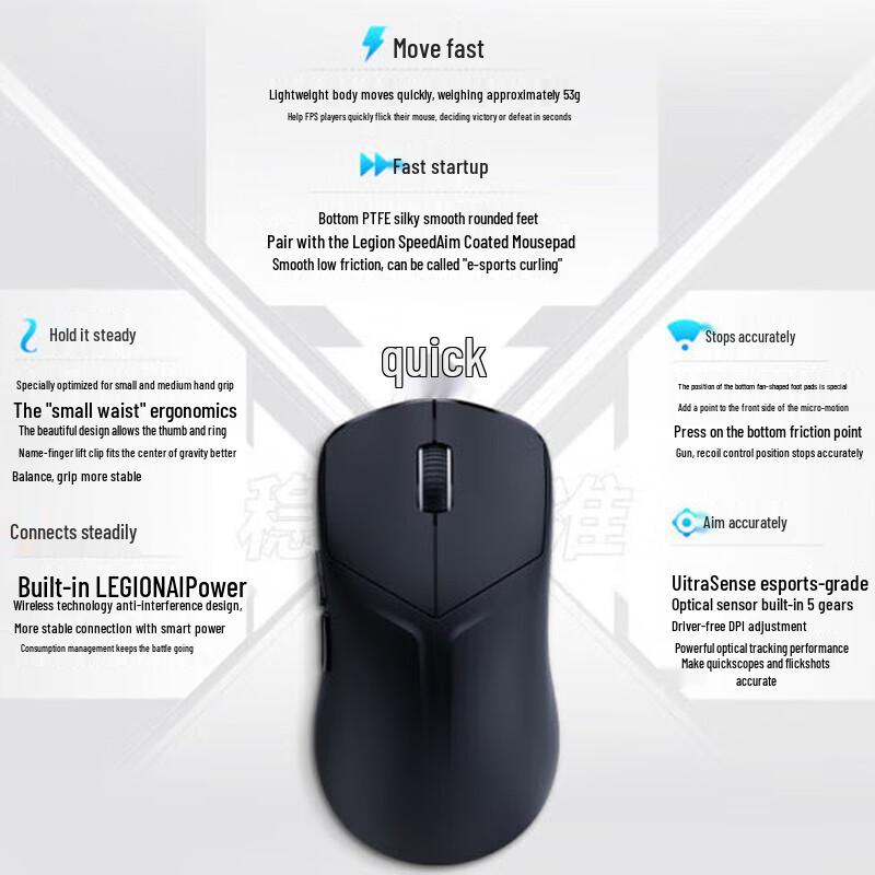 Lenovo Беспроводная игровая мышь Legion M6X SE с тремя режимами