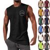 Мужской летний модный повседневный жилет без рукавов, топы, мужской летний жилет без рукавов с принтом