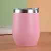 350ml Insulated Eggshell Shaped Water Cup Stainless Steel Wine Glass Double-layer Vacuum Travel U-shaped Red Wine Coffee Mugs