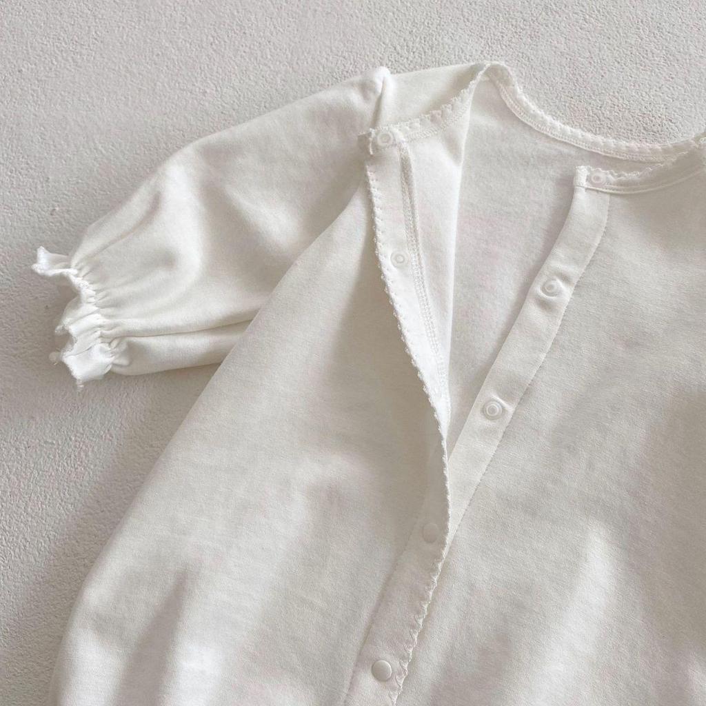 Ромпер с длинным рукавом для маленьких девочек, однотонный - Новая весенняя коллекция