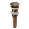 Pop Up Sink Drain Vintage Sink Vessel Drain Stopper Plant Pattern Brass Quick Drainage Sink Parts