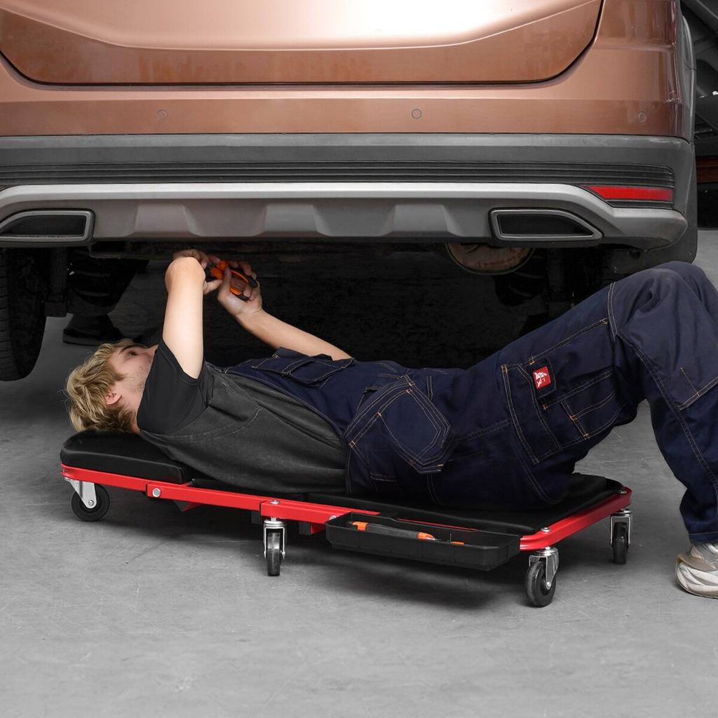 36 in Foldable Z Garage Creeper Mechanic Creeper Stool 300 lbs Capacity