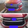 Для Toyota Innova 2016 2017 2018 2019 Накладка-сетка на переднюю решетку 2 шт./компл. АБС-хром Декоративная крышка Молдинг Аксессуары
