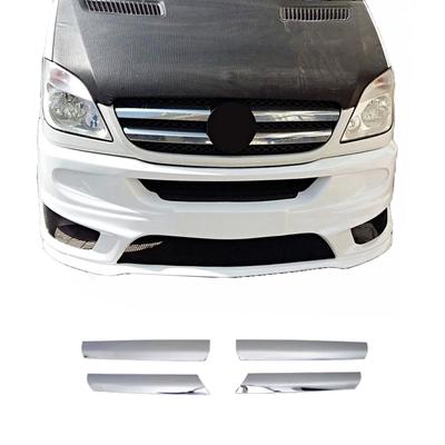Хромированная передняя решетка для Sprinter W906, внешний аксессуар, модификация из нержавеющей стали для переднего бампера Sprinter, 2006-2012 годы