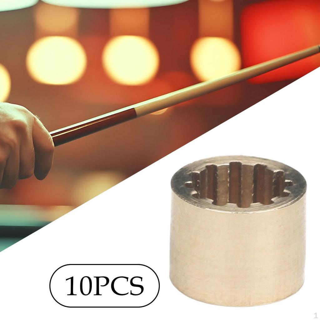 10 шт. Наконечники для бильярдных киев, аксессуары 10,5 мм/9 мм, медь, легко наносится, компактные детали для ремонта