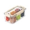 9 Grids Divided Serving Tray Clear Snack Fruits Box Portable Kitchen Storage Box  Food Storage