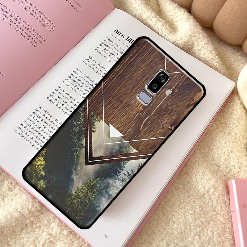 Чехол с рисунком природы из дерева для Samsung Galaxy J8 A6 A7 A8 A9 2018 J4 J6 Plus J3 J5 J7 2016 A3 A5 2017