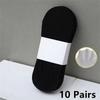 10 пар нескользящих силиконовых невидимых носков до щиколотки, летние хлопковые носки-лодочки для мужчин и женщин, мужские невидимые хлопковые носки-тапочки