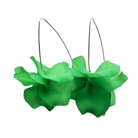 1 пара сережек-крючков, цветочные украшения в стиле бохо, преувеличенные серьги-лепестки ручной работы, свадебные