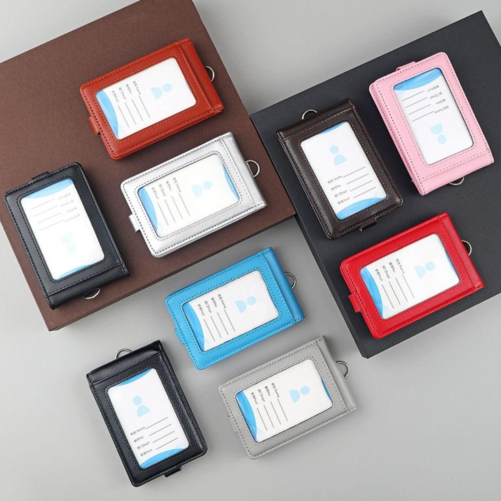 Бейдж-холдер с пряжкой, 5 слотов, откидной, нагрудный карман для карточек, пропуск сотрудника, чехол для рабочей карты, студенческий