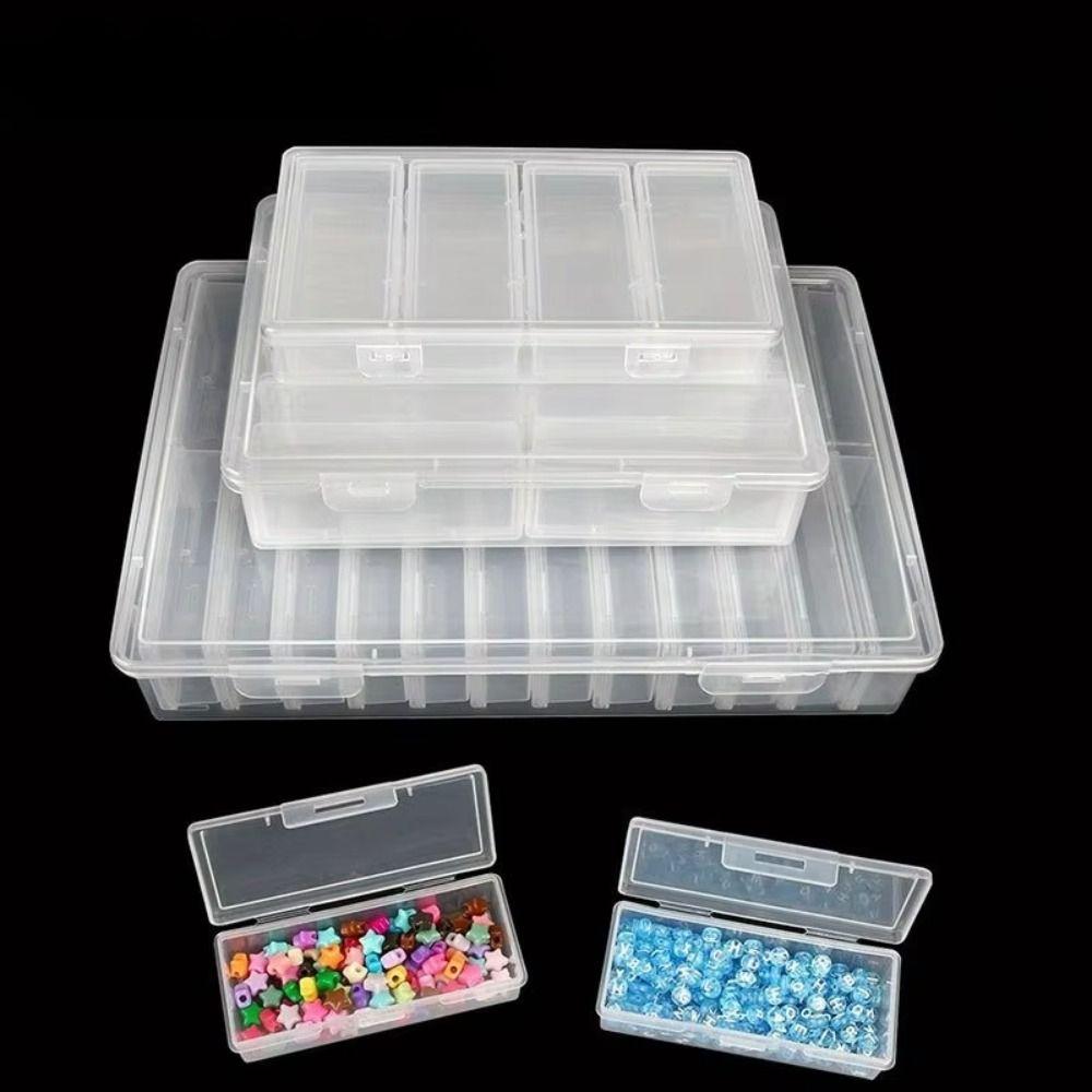 Clear Clear Storage Box Plastic Craft & Sewing Supplies Container Organizer Case Home Storage
