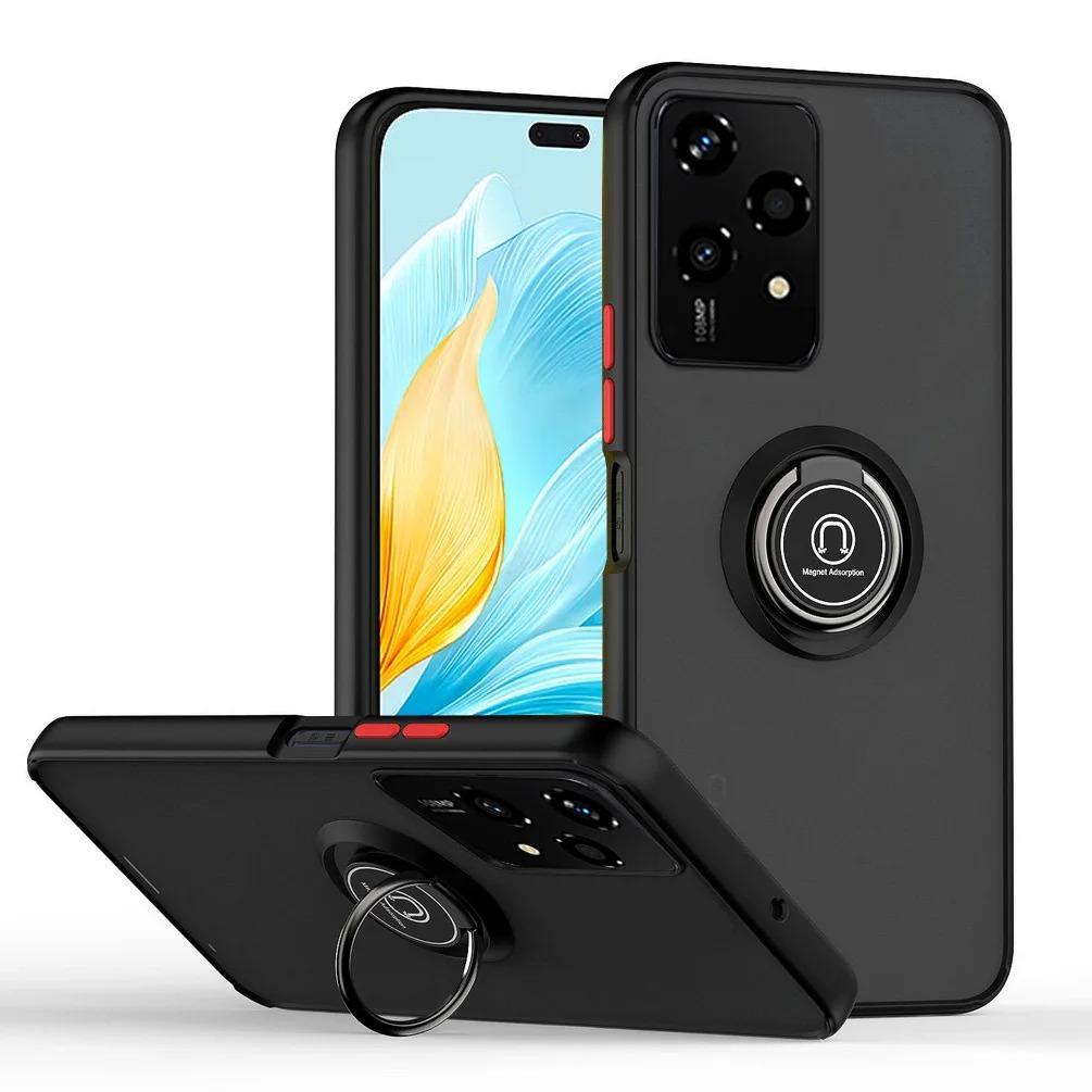 Чехол Armor Matte Case For Honor 200 Lite, чехол для Honor 200 Pro, смарт-кольцо, магнитный держатель, подставка, противоударный чехол Fundas