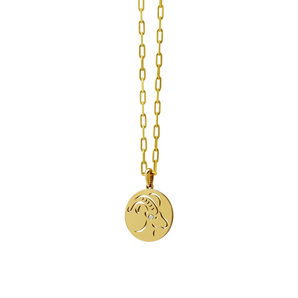 Минималистичное подвесное ожерелье из нержавеющей стали с 12 созвездиями - Полая круглая цепочка для свитера