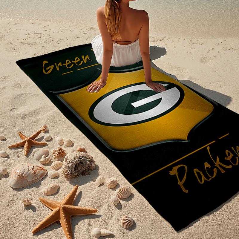 Green Bay Packers Pride Microfiber Beach Towel, Lightweight And Quick-Dry, for Summer Travel, Beach Essential, Swimming Pool