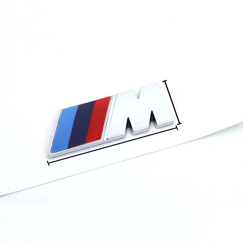 For BMW CBMW M Performance 3D Emblem ABS Glossy Black Front Grille & Rear Trunk Badge Sticker for M3 M5 X3 X5 Models Car Styling Upgrade