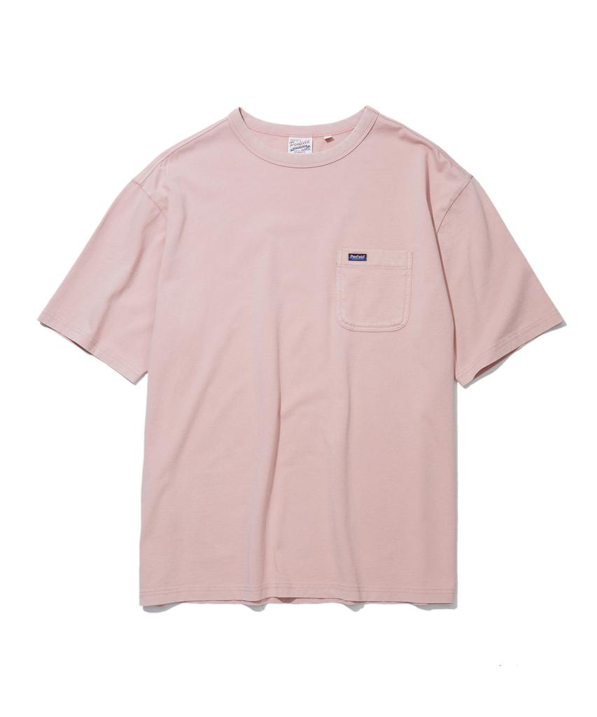 PENFIELD Винтажная серия Свободная футболка с принтом на спине Короткий рукав Лососевый_Fs2Kt54U