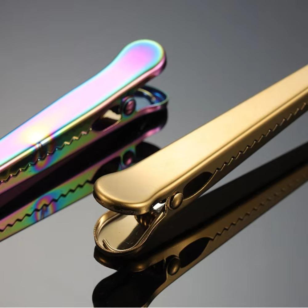 Ложка для кофе из нержавеющей стали 2 в 1, ложка для кофейных зерен, прочная клипса для запечатывания пакетов, инструменты для выпечки