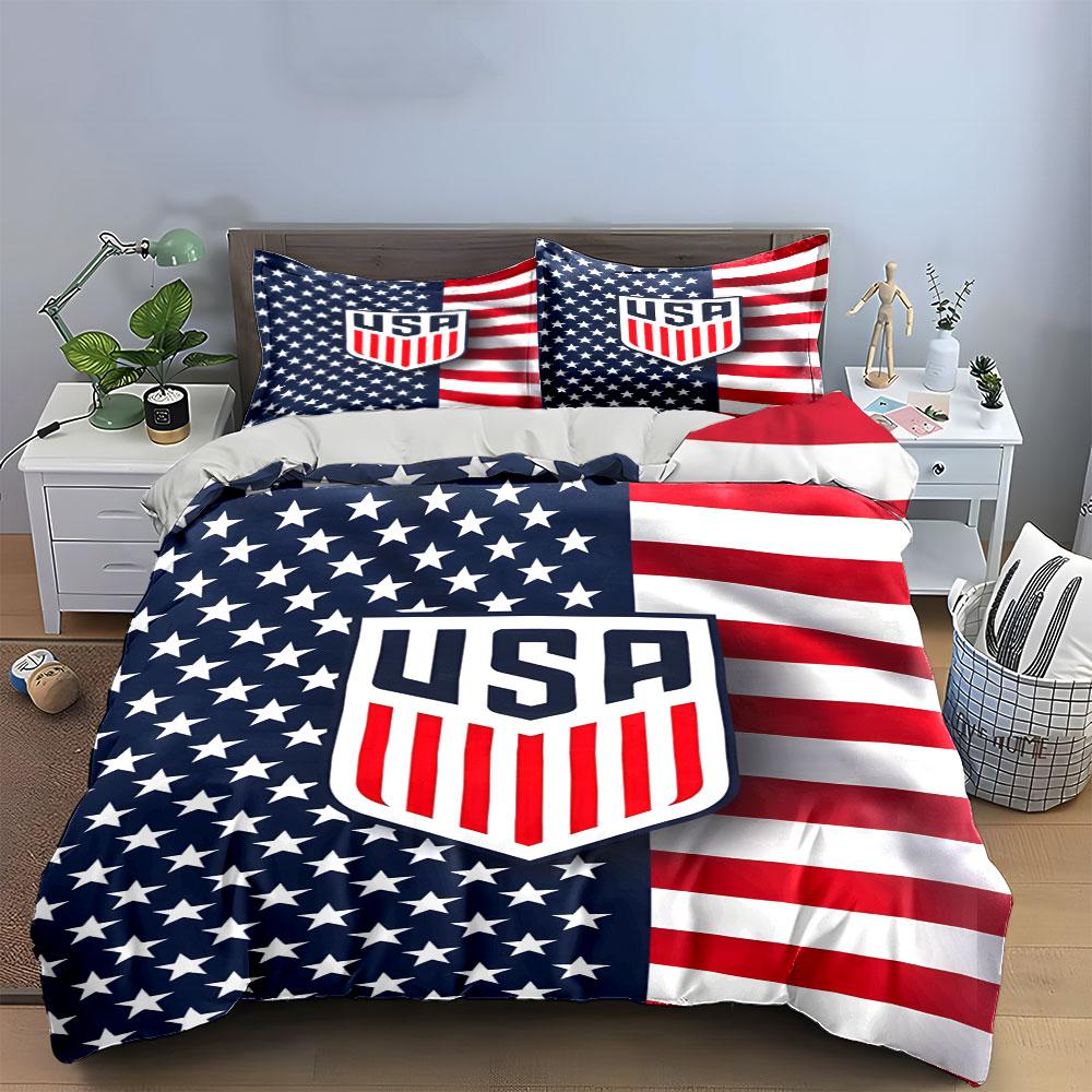 Stars, stripes, USA emblem. Bedding sets Duvet cover sets Duvet covers Pillowcases(1*Duvet Cover 2*Pillowcases without duvet insert)