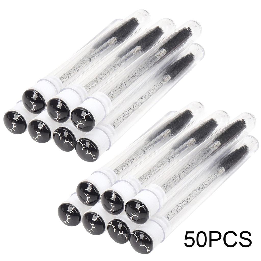 25/50 шт. Тубы для щеточек для ресниц, Кристальные палочки для туши для ресниц, Расческа для бровей, Контейнер-спули, Кисти-аппликаторы для ресниц, Инструменты для макияжа