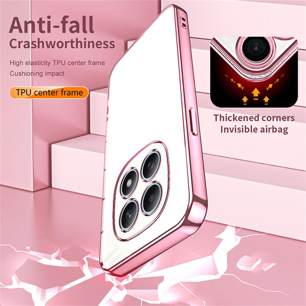 Для Xiaomi Poco M8 5G/Redmi Note 15 5G (Глобальный) Чехол Гальванизированная рамка Мягкий ТПУ Чехол для телефона