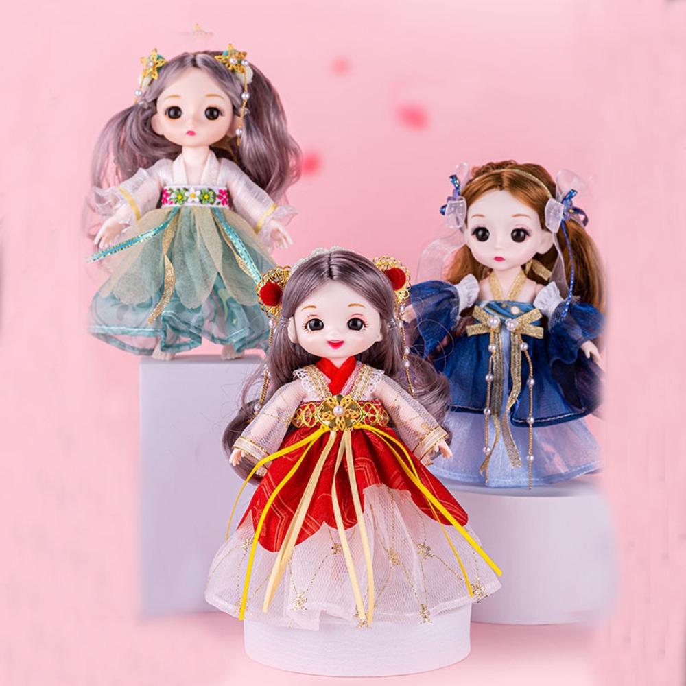 Little Princess Ancient Dress Bjd Doll Hanfu Princess 17cm Hanfu Princess Dolls Girl Toys