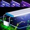 Ultra-thin Aquarium Light LED Light with Extendable Bracket for 7 To 12 Inch Fish Tank Bracket Light Three Color Modes Adjustable Fish Tank Light