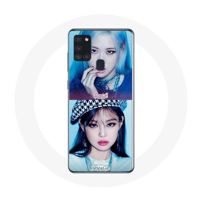Case for Samsung Galaxy A21S Blackpink K-pop Group Girls Jennie and Rosé Lovesick Girls Poster Th