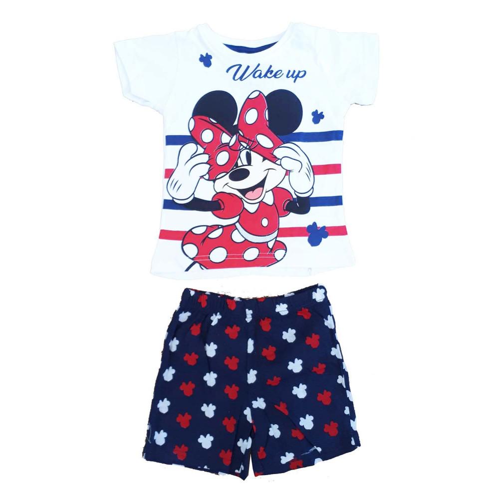 Minnie Girls' Short-sleeved Pajamas - BLUE