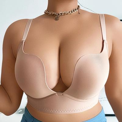 Большой размер Удобный Маленькая грудь Пуш-ап На косточках Предотвращающий провисание Бюстгальтер Поддержка груди Поднимающий грудь Бюстгальтер с покрытием