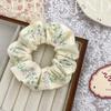 Scrunchie Multi Styles Floral Plaid Soft Fabric Minimalist Versatile Women Hair Tie Hair Accessories