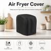 Bottom Drawstring Air Fryer Protective Dust Cover, Black & Gray Optional, Household Dust‑Proof Accessory for Air Fryer