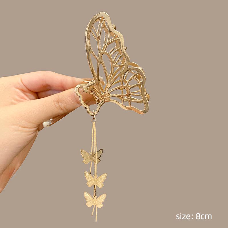 2024 Высококачественная металлическая заколка для волос в форме акулы для женщин