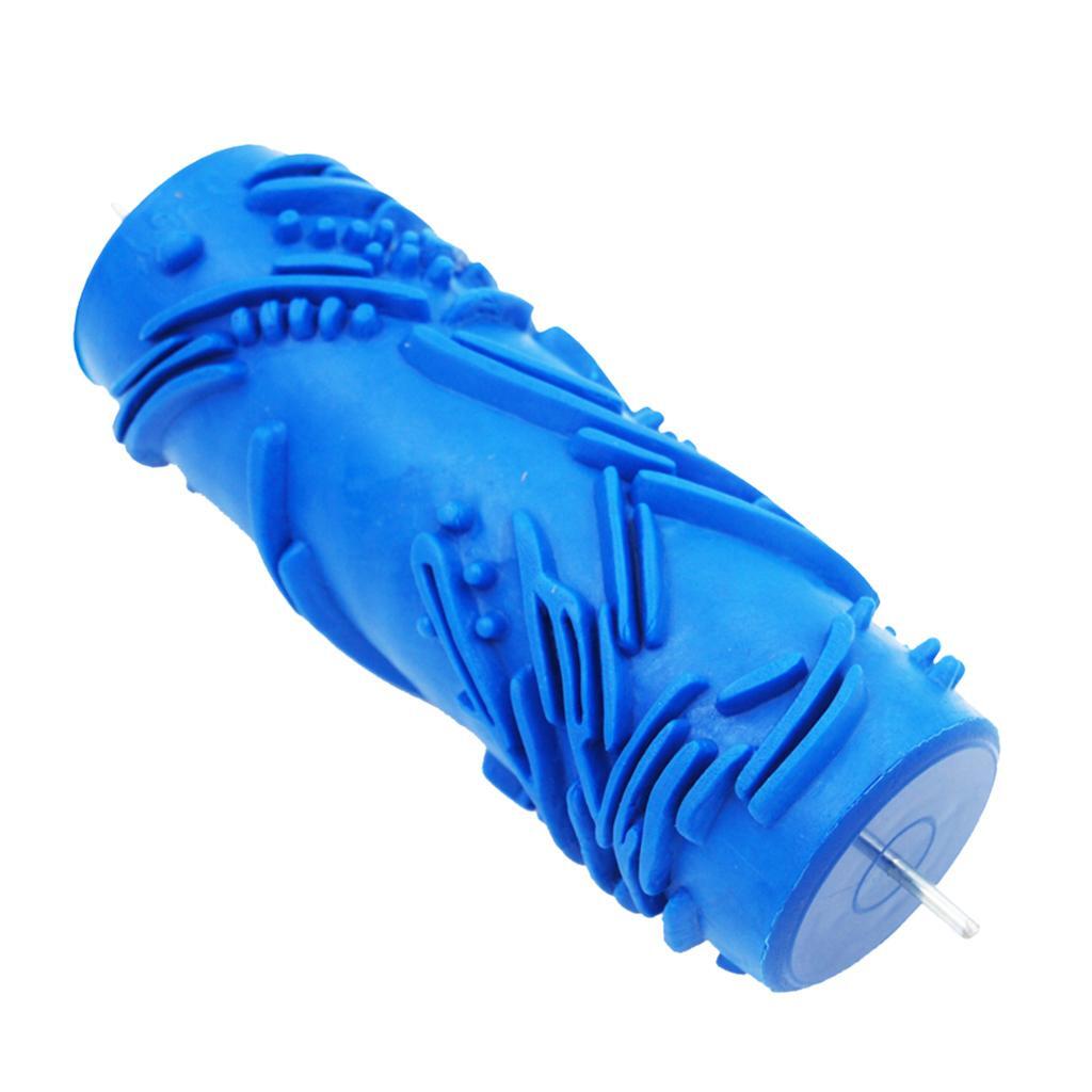 5-дюймовый тисненый малярный валик с рукавом для настенного трафарета, кисть с цветочным узором, декор #6