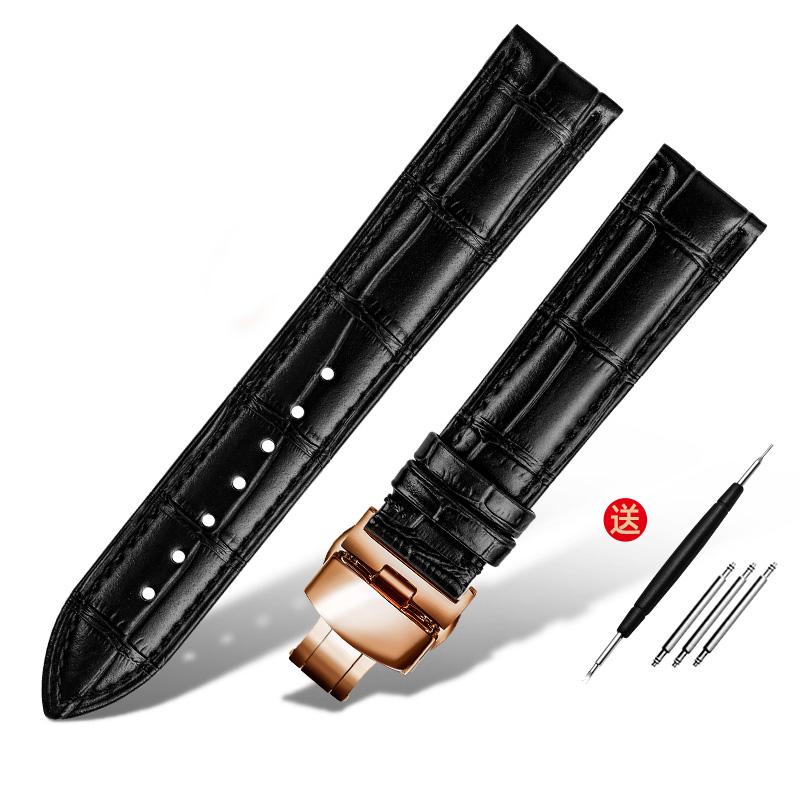 Браслет из натуральной кожи 16 мм, 18 мм, 20 мм, 22 мм, ремешок для часов ro-lex tissot, бамбуковый синий зеленый ремешок для наручных часов