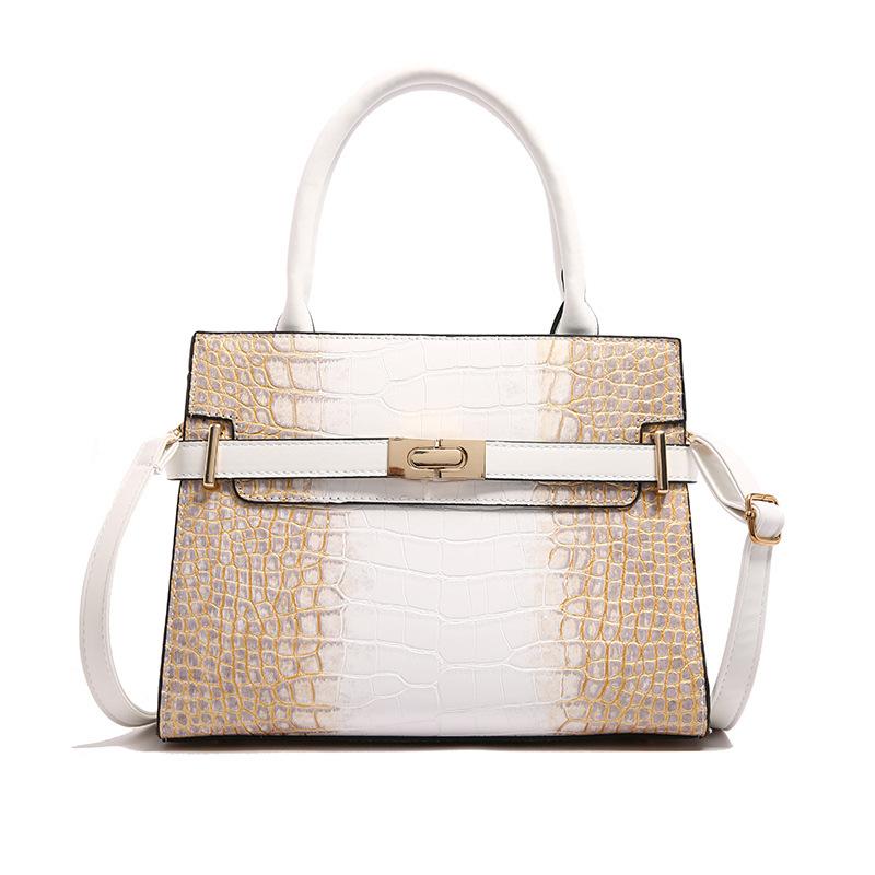 Сумка женская сумка 2025 новая европейская и американская мода узор под камень персонализированная сумочка ретро большая вместимость сумка-мессенджер тоут