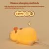 L59 Adorable Capybara Desk Lamp Soft Silicone Color Changing Night Light with Timer
