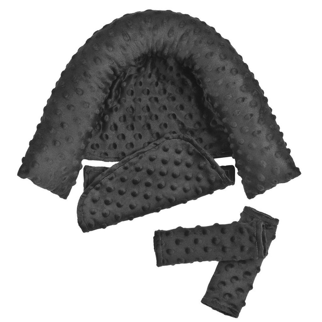 Подголовник Minky Baby с подголовником и подходящими чехлами для ремней безопасности