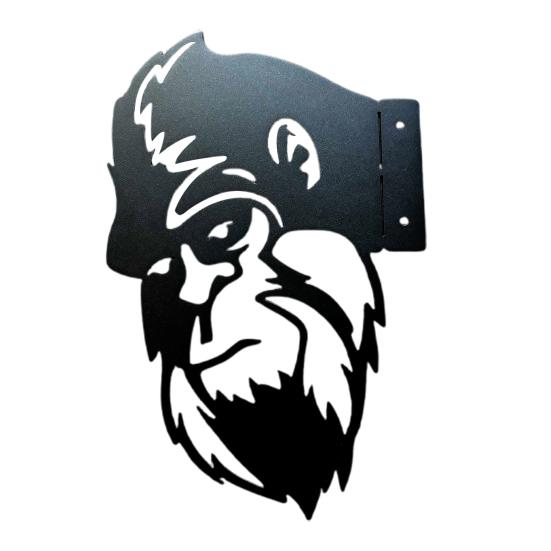 Знак силуэта снежного человека Peek-a-Boo, металлический знак садового искусства, знак с защитным покрытием от непогоды, знак с изображением животных, наружное украшение для деревьев, заборов, газонов, патио