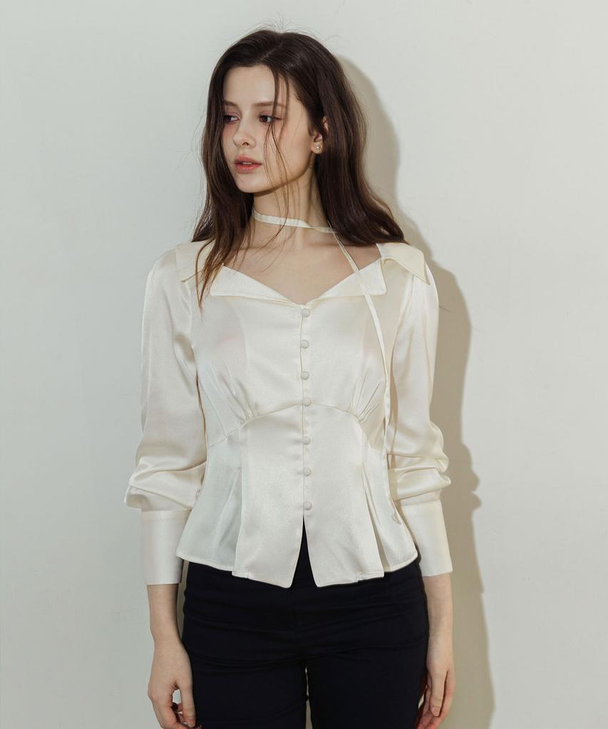 LAUTREDE MIN Noe Cream Blouse