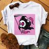 Satan Demon Death Scary T -Shirt Women 'S Demon Print T -Shirt Cartoon Grim Reaper Baphomet T -Shirt
