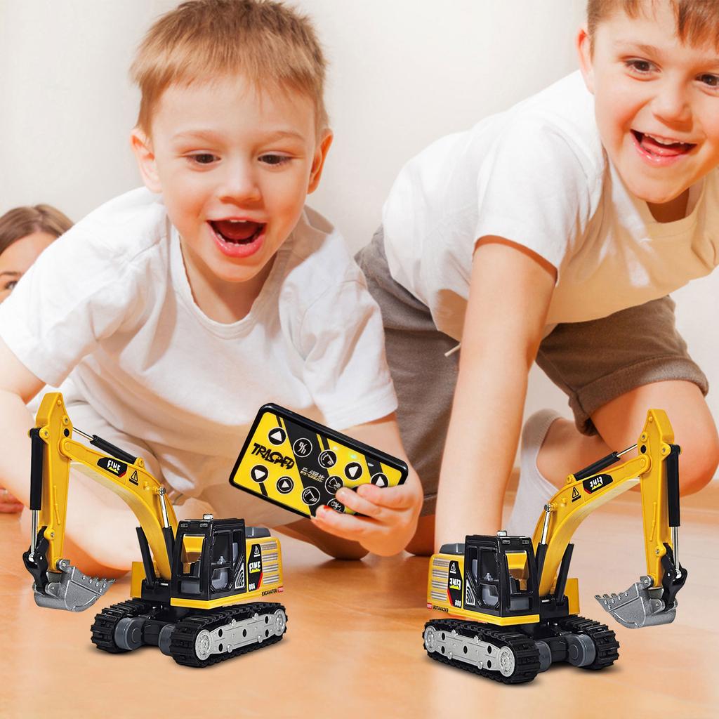 Electric Remote Control Excavator Simulation Alloy Engineering Vehicle Toy