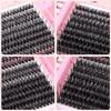 DIY Одиночный пучок волос Большая емкость 50D + 60D Завитые и густые смешанные накладные ресницы