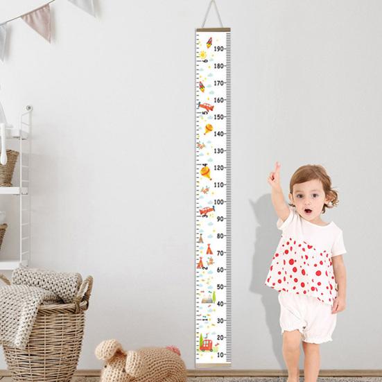 Wall Hanging Kids Growth Chart Precise Scale Children Room Nursery Bedroom Baby To Adults Boys Girls Height Measurement Ruler