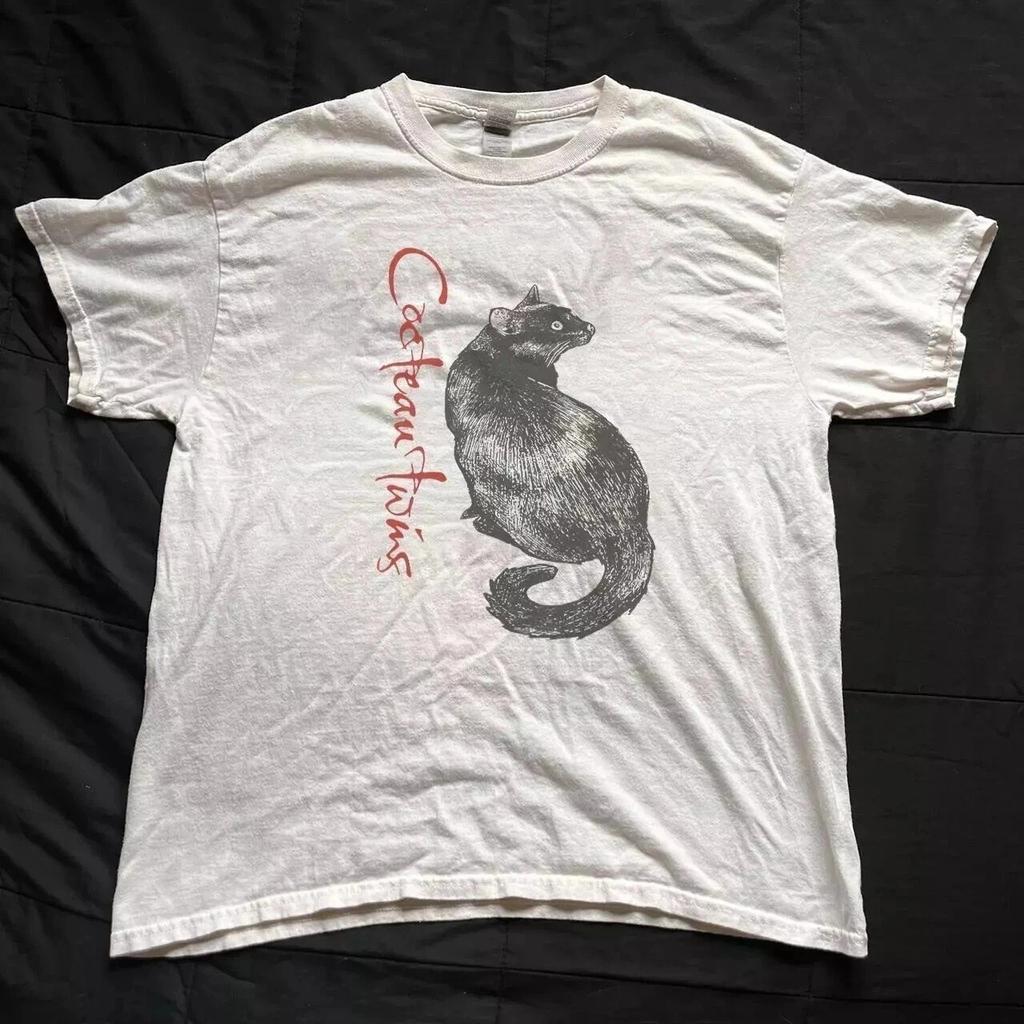 Горячая Редкая Футболка Cocteau Twins Группа Сокровище Белая S to 5XL Унисекс SN443
