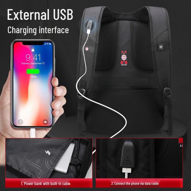 CROSSGEAR Swiss Army Style Large Capacity Laptop Backpack